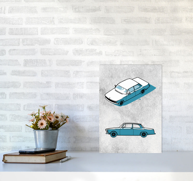 Minimal Car Series I Art Print by Jason Stanley A3 Black Frame