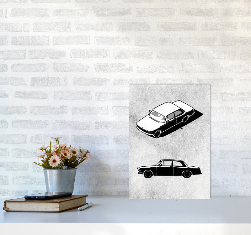 Minimal Car Series II Art Print by Jason Stanley A3 Black Frame