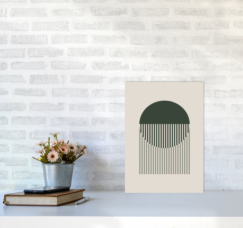 Minimal Abstract Circles IIII Art Print by Jason Stanley A3 Black Frame