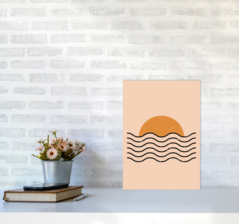 Boho Sunset Art Print by Jason Stanley A3 Black Frame