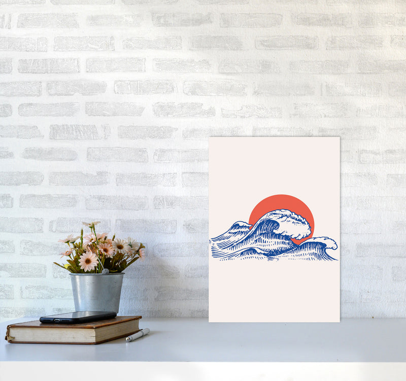 Chill Waves Art Print by Jason Stanley A3 Black Frame