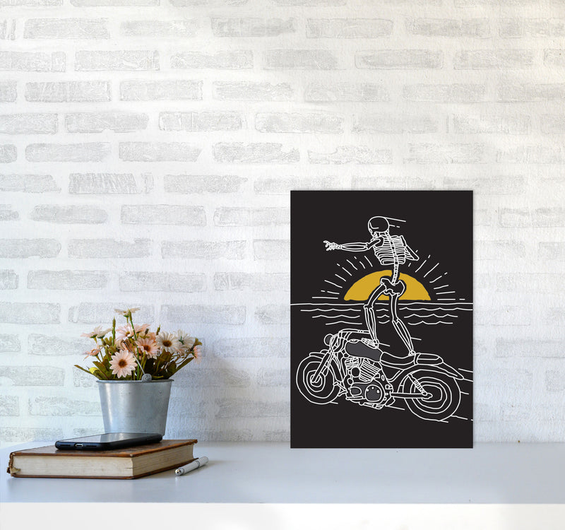 Freedom Rider Art Print by Jason Stanley A3 Black Frame