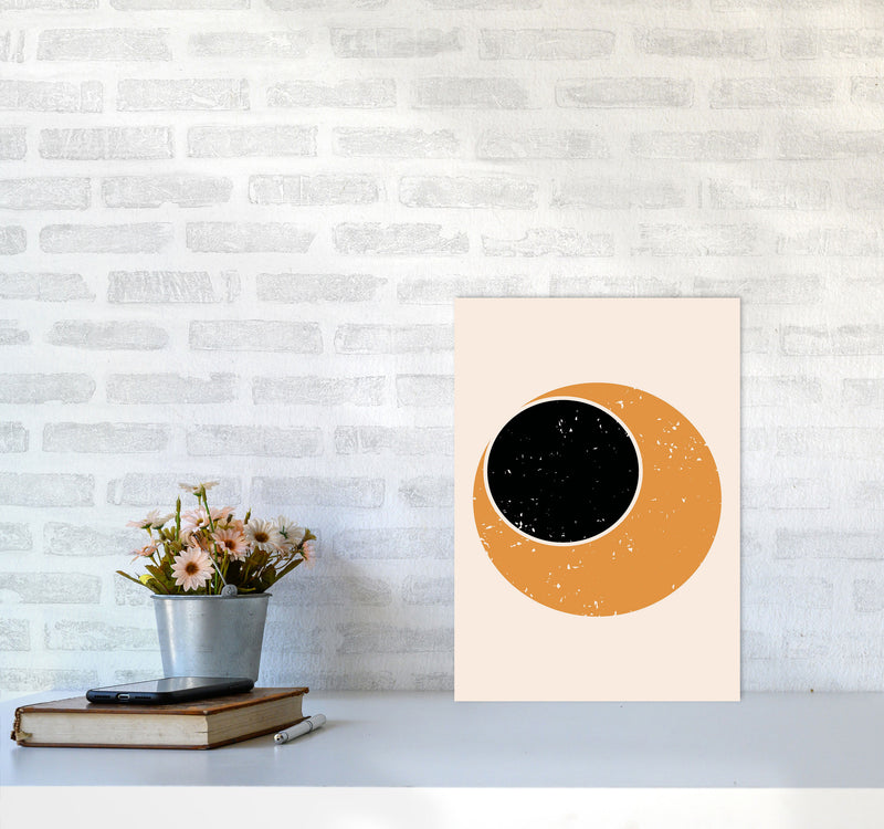 Abstract Contemporary Sun Art Print by Jason Stanley A3 Black Frame