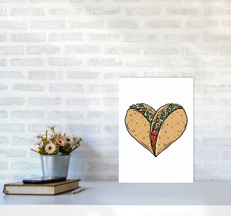 Tacos Are Life Art Print by Jason Stanley A3 Black Frame
