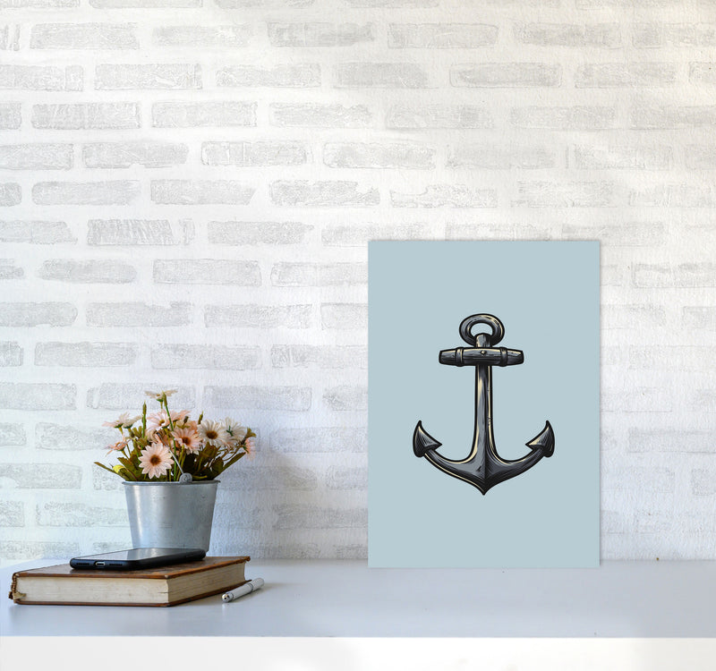 Ship's Anchor Art Print by Jason Stanley A3 Black Frame
