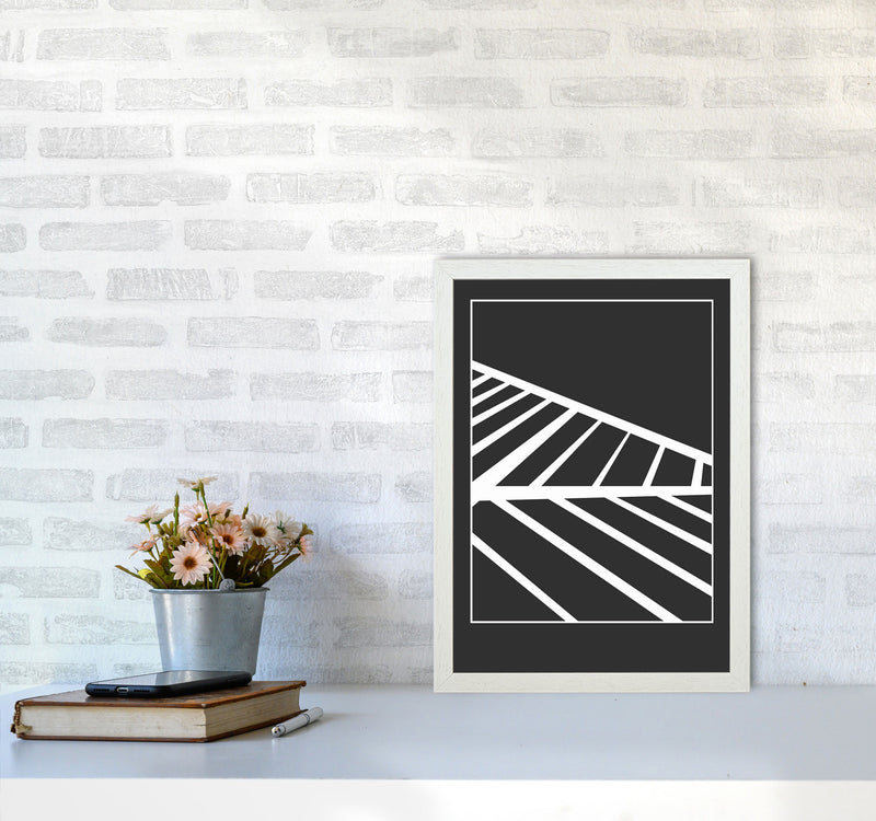 Minimal Geometric Series - 25 Art Print by Jason Stanley A3 Oak Frame