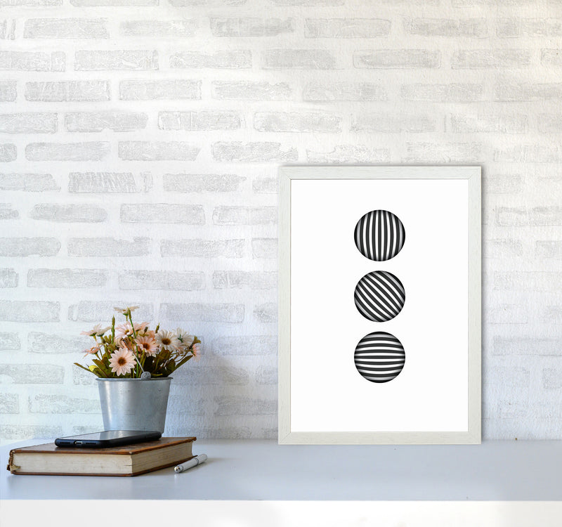 Minimal Geometric Series - 49 Art Print by Jason Stanley A3 Oak Frame