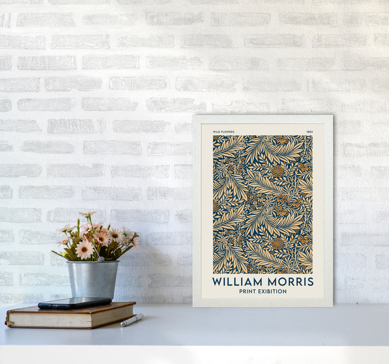 William Morris- Wild Flowers Art Print by Jason Stanley A3 Oak Frame