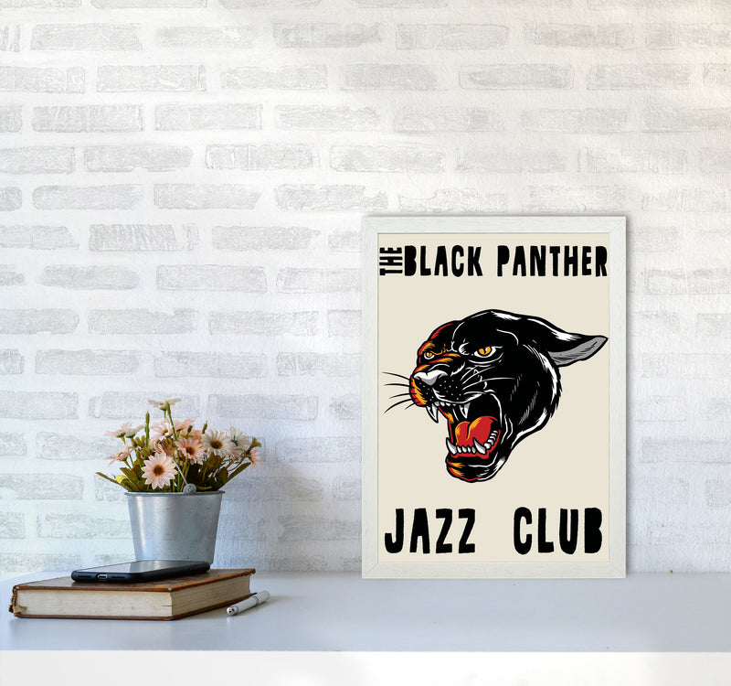 Black Panther Jazz Club II Art Print by Jason Stanley A3 Oak Frame