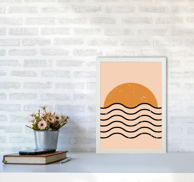 Everything Moves In Waves Art Print by Jason Stanley A3 Oak Frame