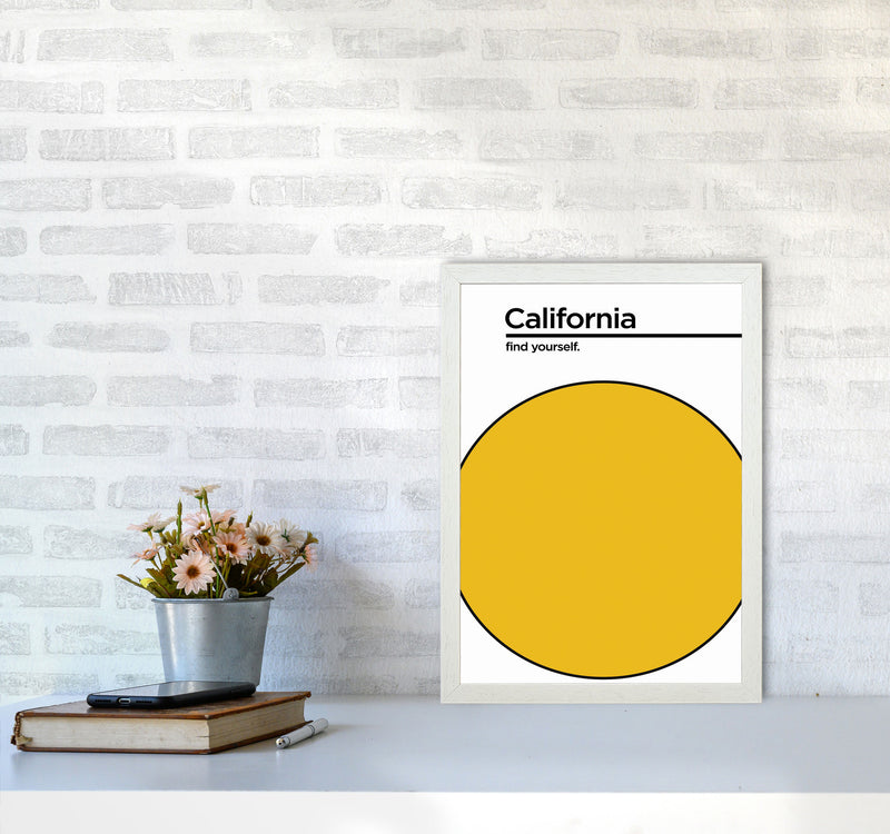 California Find Yourself Art Print by Jason Stanley A3 Oak Frame