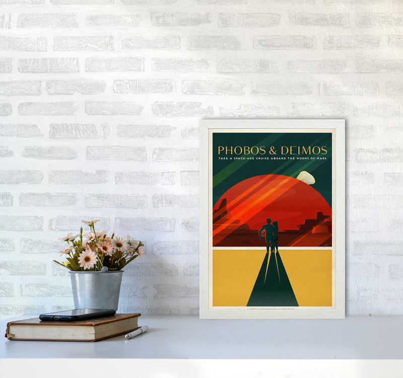 Spacex - Phobos & Deimos Art Print by Jason Stanley A3 Oak Frame