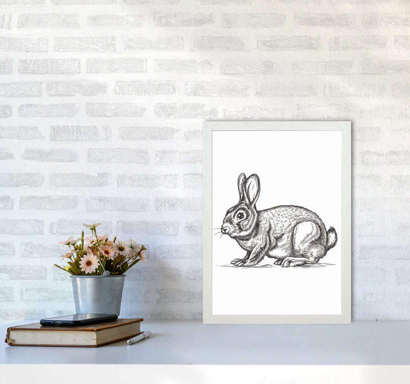 Watch Out For The Bunny Art Print by Jason Stanley A3 Oak Frame