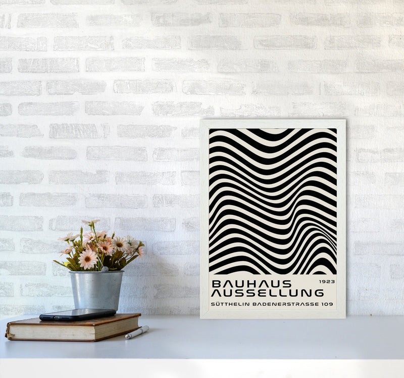 Bauhaus Black And White Art Print by Jason Stanley A3 Oak Frame