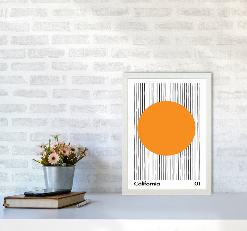 California 01 Skinny Art Print by Jason Stanley A3 Oak Frame