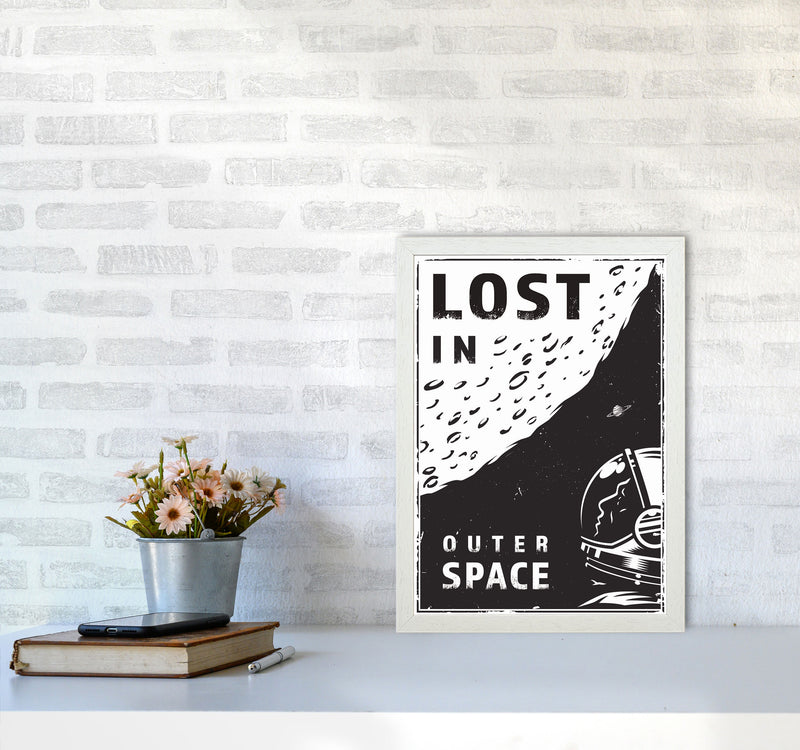 Lost In Outer Space Art Print by Jason Stanley A3 Oak Frame