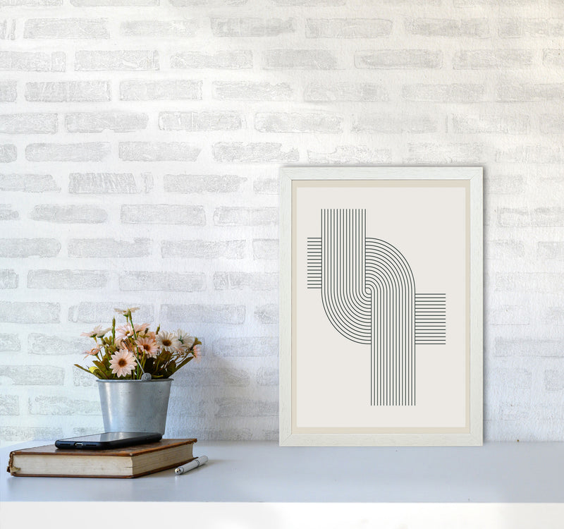 Modern Geometric 3 Art Print by Jason Stanley A3 Oak Frame