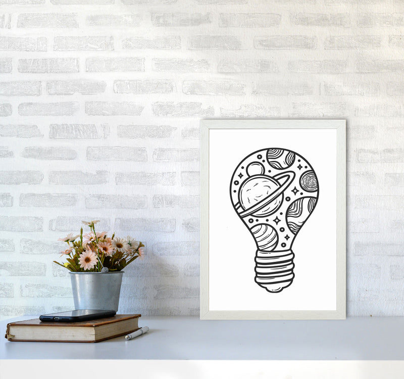 I Just Had An Idea Art Print by Jason Stanley A3 Oak Frame