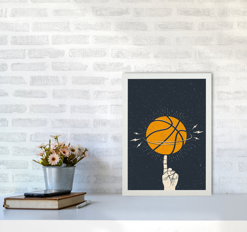 Basketball Is Fun Art Print by Jason Stanley A3 Oak Frame