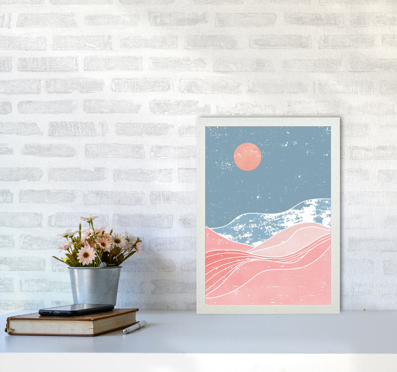 Washed Out Sunrise Art Print by Jason Stanley A3 Oak Frame