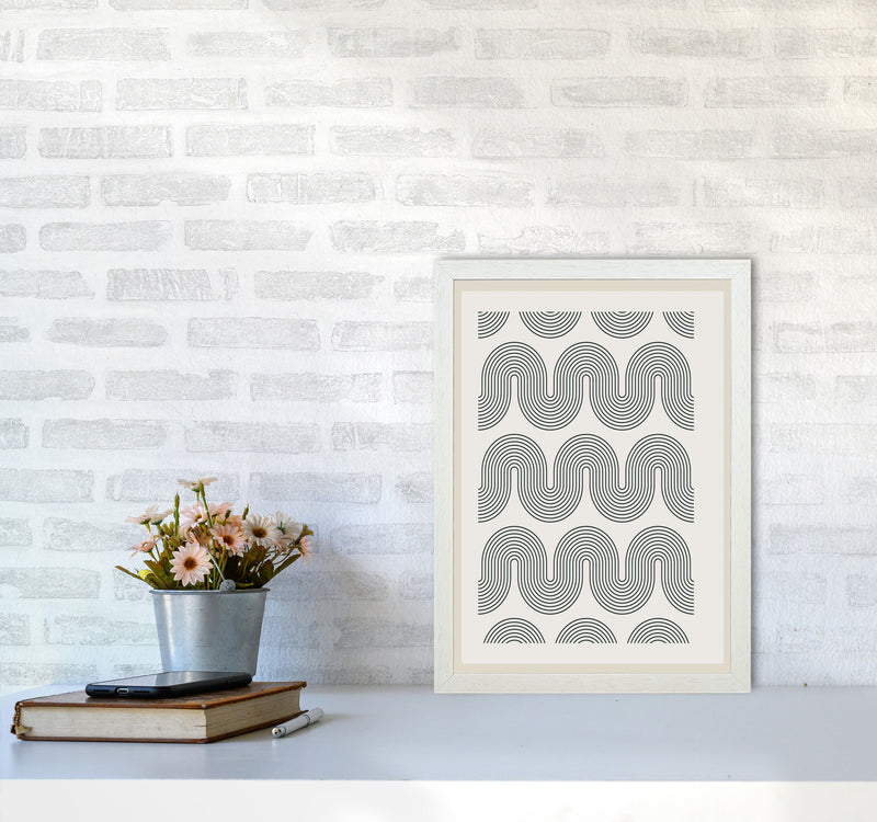 Modern Geometric 2 Art Print by Jason Stanley A3 Oak Frame