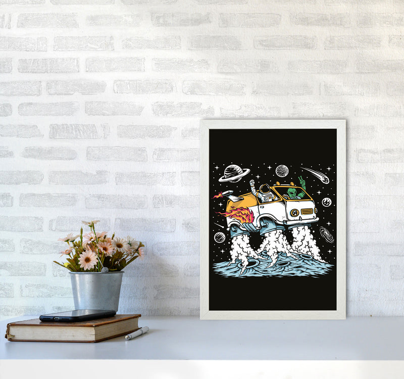 The Good Time Gang Art Print by Jason Stanley A3 Oak Frame