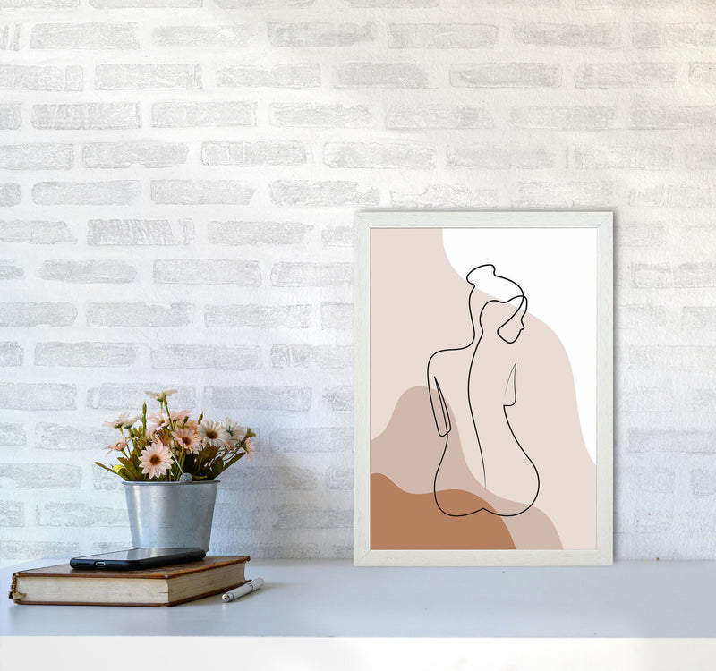 Female Figure II Art Print by Jason Stanley A3 Oak Frame