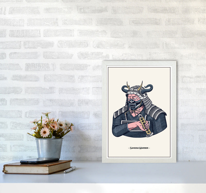 Samurai Warrior Art Print by Jason Stanley A3 Oak Frame