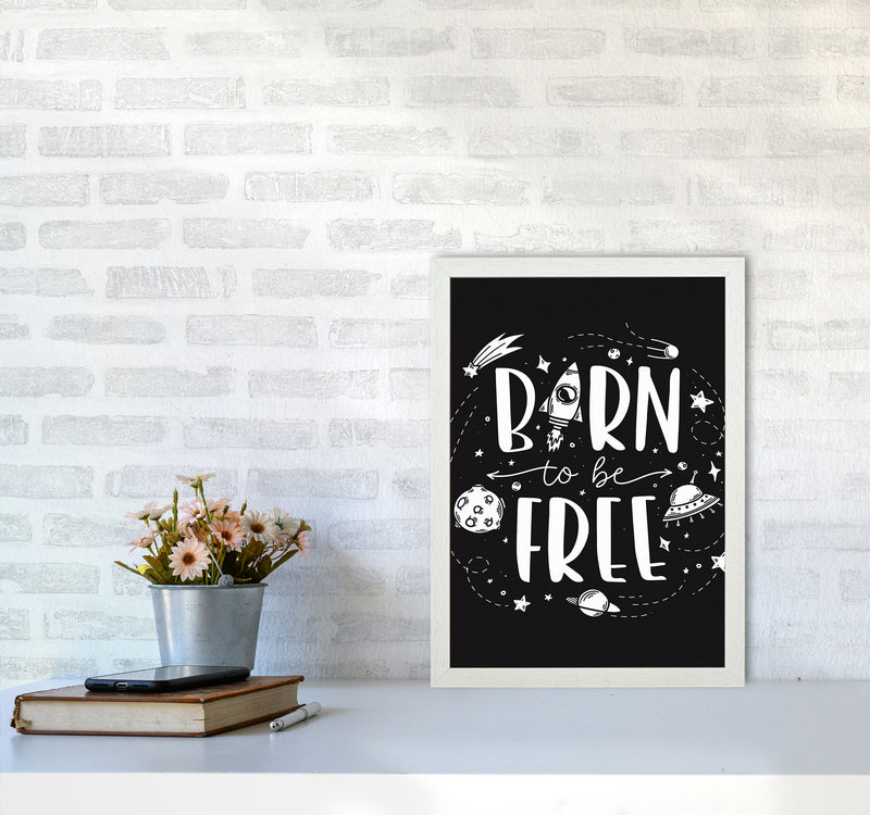 Born To Be Free Art Print by Jason Stanley A3 Oak Frame