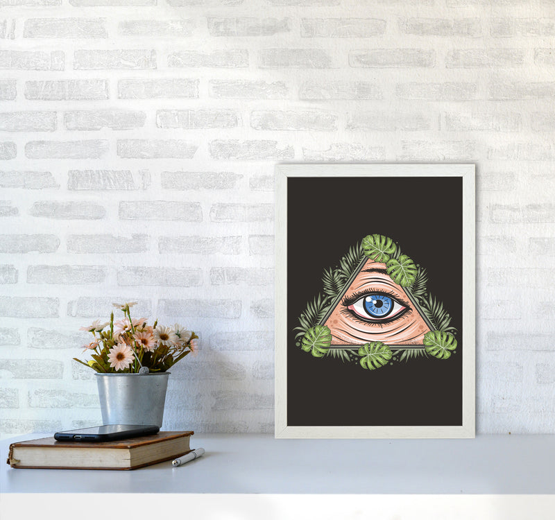 All Seeing Eye Art Print by Jason Stanley A3 Oak Frame