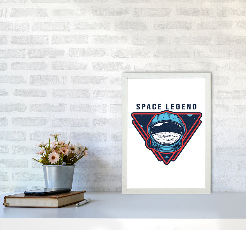 Space Legend Art Print by Jason Stanley A3 Oak Frame