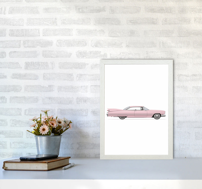 Pink Classic Art Print by Jason Stanley A3 Oak Frame