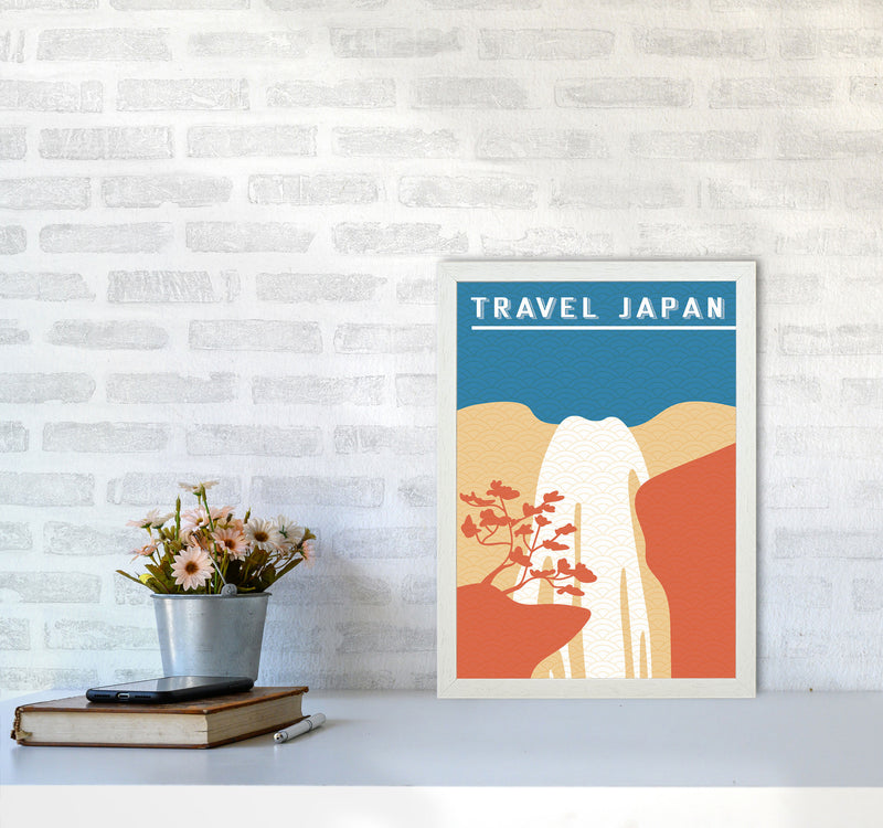 Traval Japan Minimilism I Art Print by Jason Stanley A3 Oak Frame