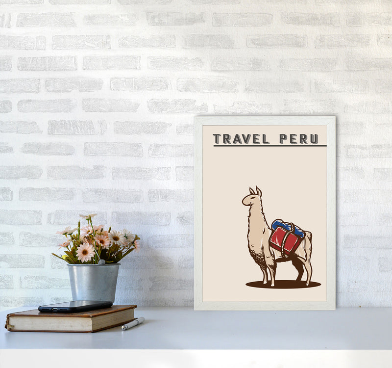 Travel Peru Art Print by Jason Stanley A3 Oak Frame