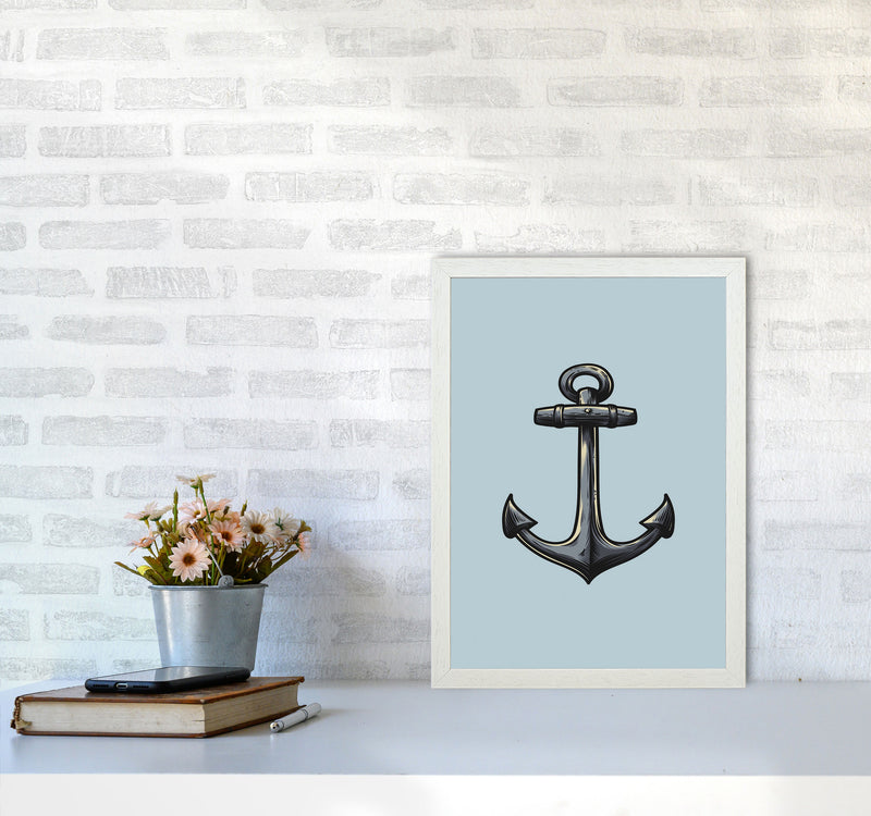 Ship's Anchor Art Print by Jason Stanley A3 Oak Frame