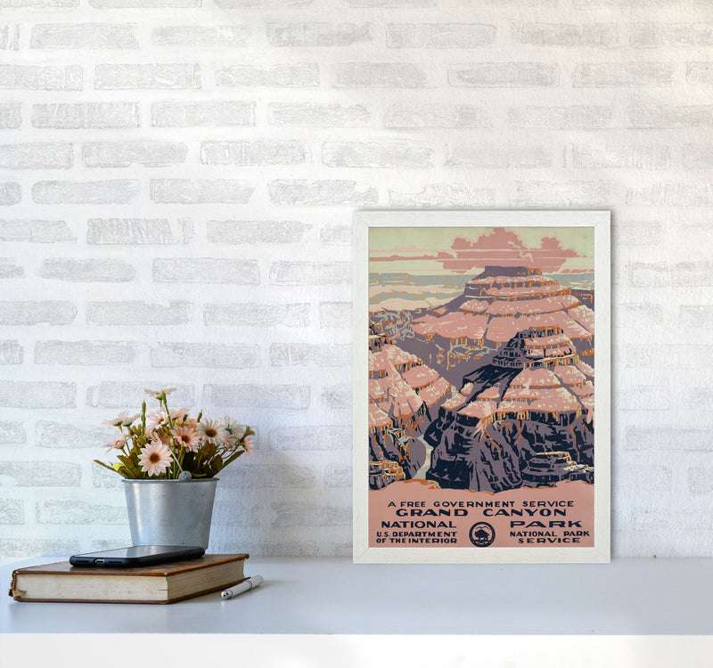 Grand Canyon National Park Art Print by Jason Stanley A3 Oak Frame