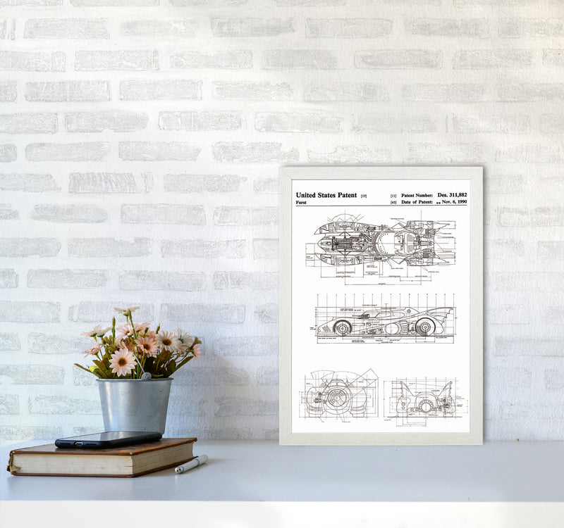 Patents Art Print by Jason Stanley A3 Oak Frame