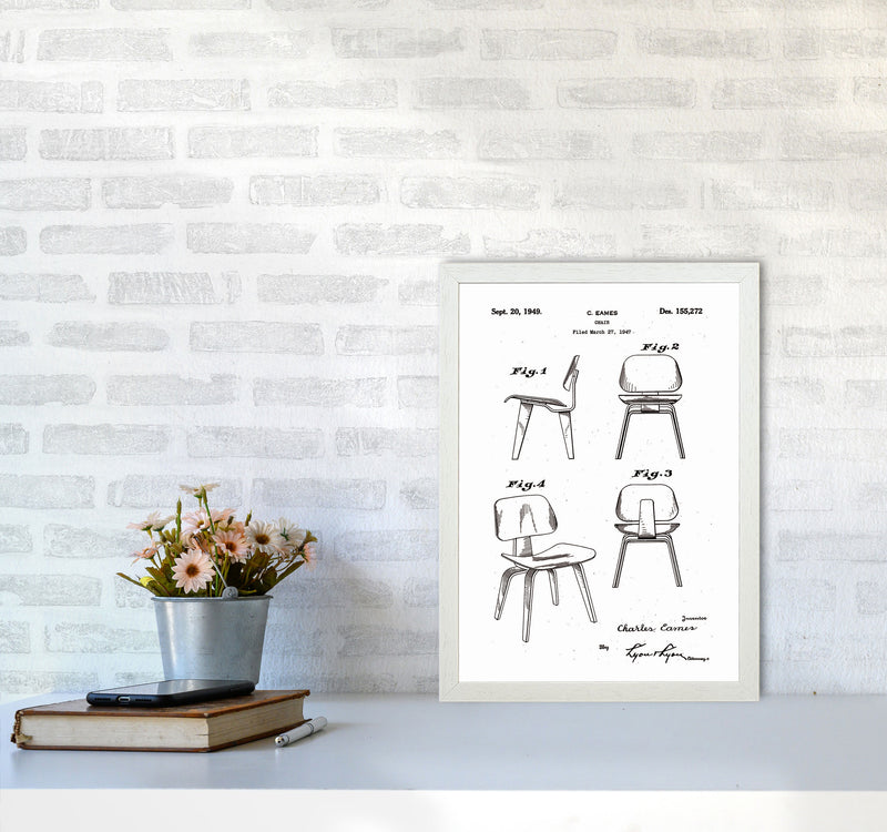 Chari Patent Art Print by Jason Stanley A3 Oak Frame