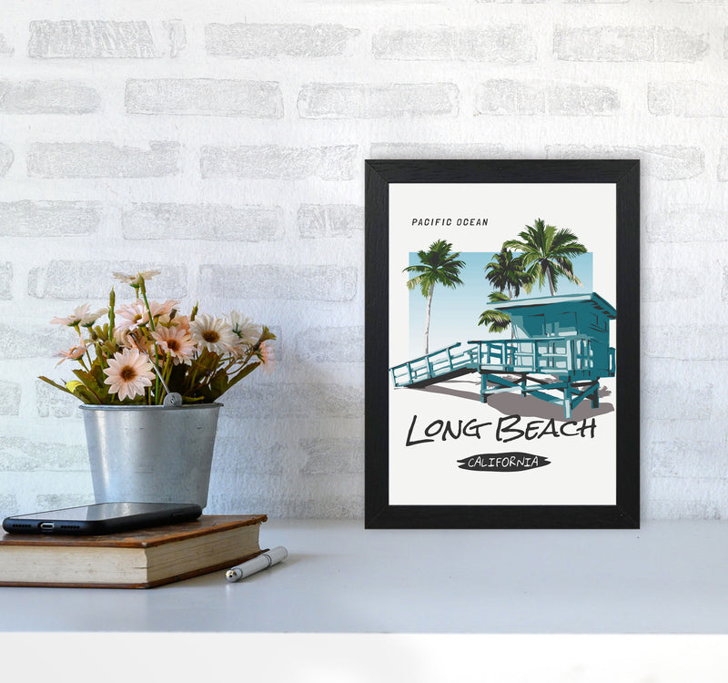 Going, Going, Back, Back, To, Cali, Cali Art Print by Jason Stanley A4 White Frame