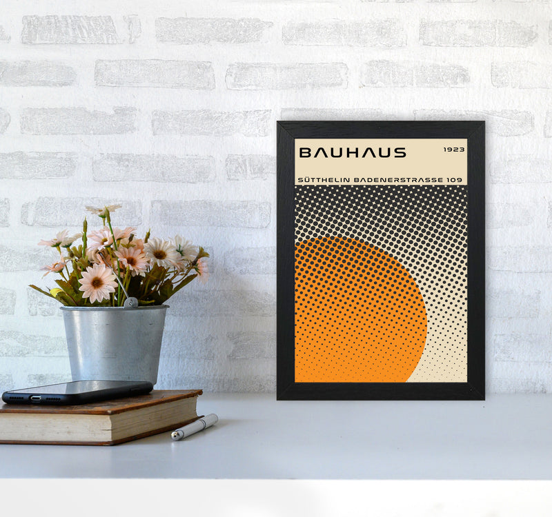 Bauhaus Geometric Yellow Vibe II Art Print by Jason Stanley A4 White Frame