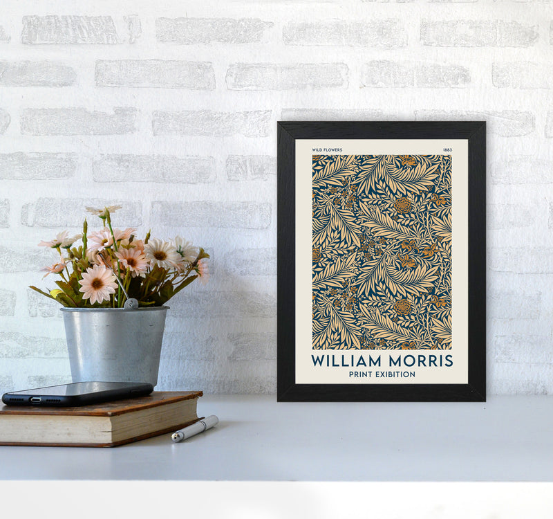 William Morris- Wild Flowers Art Print by Jason Stanley A4 White Frame