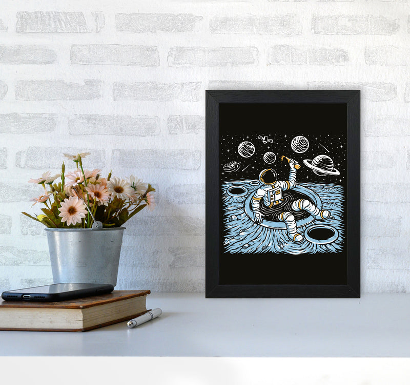 Cold Beer And Zero Gravity Art Print by Jason Stanley A4 White Frame