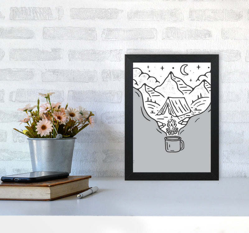 It All Started With Coffee Art Print by Jason Stanley A4 White Frame