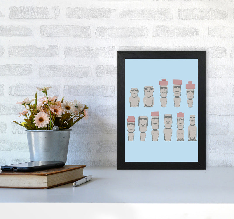 Monolithic Human Figures Art Print by Jason Stanley A4 White Frame