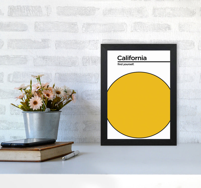 California Find Yourself Art Print by Jason Stanley A4 White Frame