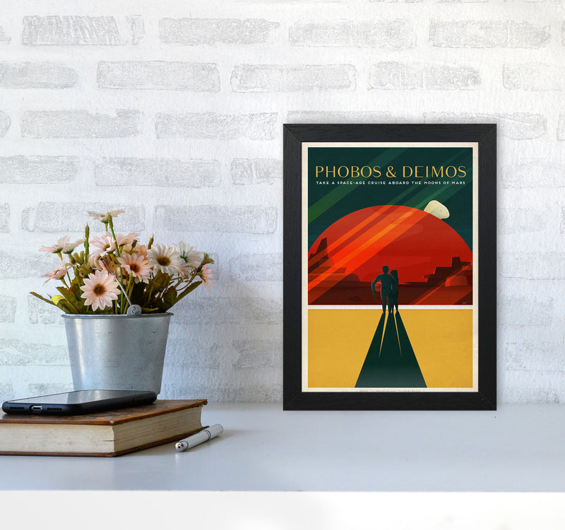 Spacex - Phobos & Deimos Art Print by Jason Stanley A4 White Frame