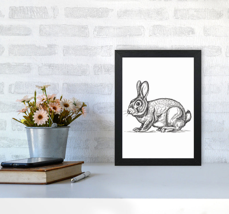 Watch Out For The Bunny Art Print by Jason Stanley A4 White Frame