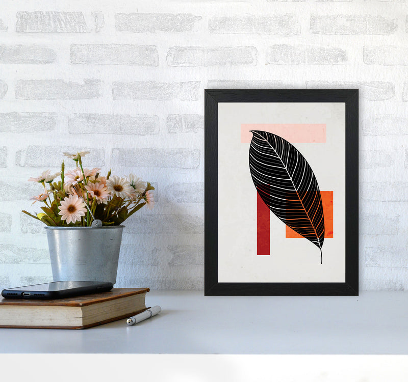 Abstract Leaf Vibe IIII Art Print by Jason Stanley A4 White Frame