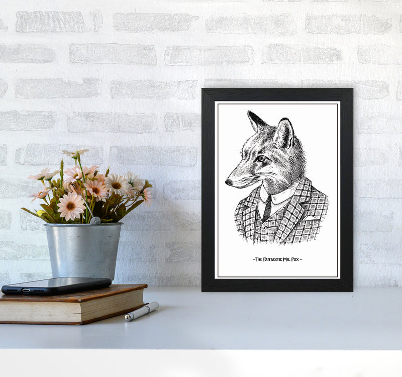 The Fantastic Mr. Fox Art Print by Jason Stanley A4 White Frame