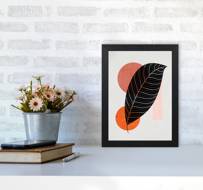 Abstract Leaf Vibe III Art Print by Jason Stanley A4 White Frame